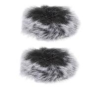 CVUTOVO 2pcs Windproof Mic Cover Noise Reduction Protective Windshield for Lavalier Microphones for Recording Studios Bars and Ktv Use Grey
