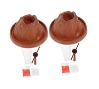 CVUTOVO 2sets Educational Volcano Science Kit of Realistic Eruption Models for Hands Learning and Exploration Schools and Homes