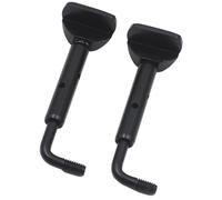 CVUTOVO 3/4 4/4 Violin Chin Rest Screws Clamp Black 2pcs Set Removable Violin Cheek Rest Parts for 3/4 and 4/4 Accessories