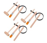 CVUTOVO 3 Sets DIY Digging Kit for Educational Archaeology with Hammer Brush Magnifying Glass for Young Explorers and Hands Learning
