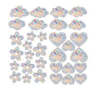 CVUTOVO 3 Sheets Alert Bird Window Clings Anti-Collision Alert Stickers Rainbow Cloud Shaped PVC No Adhesive Needed for People and Pets Glass Doors Outside Windows