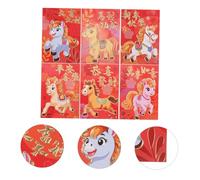 CVUTOVO 300 Pcs Chinese Year Red Envelopes Year Horse with Distinctive Horse Patterns Elegant Lucky Money Packets for Spring Festival Weddings Family and Corporate Gift Giving