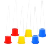 CVUTOVO 3pairs Sensory Training Stilts for Boys and Girls Jumping Buckets Sturdy Plastic Boys and Girls Exercise Walker Toy for Garden Play