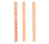 CVUTOVO 3Pcs A-key Dizi for Beginners Plastic Clarinet Flute Set for Children Easy to Learn Wind Instrument Membrane for Practice