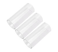 CVUTOVO 3pcs Glass Guitar Slides Medium Bottleneck for Acoustic Guitar Slider Smooth Gliding Surface