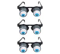 CVUTOVO 3pcs Googly Eye Glasses Funny Bounce Eyeglasses for Halloween Parties Scary Masquerade Costume Accessory Comfortable Fit High Grade for Pranks and Decorations
