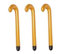 CVUTOVO 3pcs Inflatable Walking Stick for PVC Blow Up Cane Costume Accessories for Halloween Parties Ergonomic Design Lightweight Versatile Use Easy to Carry