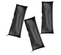 CVUTOVO 3pcs Pu Microphone Case Bag with Smooth Zipper Design and Tear Resistant Material for Wireless and Wired Microphones, for Travel and Musician Accessories Storage