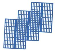 CVUTOVO 3pcs Small Animal Plastic Feet Pad for Rabbit Cage, Blue 34x25x1cm, Floor Resting Mat for Bunny and Hamster Cage Bedding