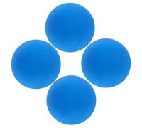 CVUTOVO 4 Pcs Blue Rubber Squash Balls High Elasticity Training Bouncy Balls for Adults Beginners Reaction and Coordination Skill Enhancement Portable Mini for Indoor Outdoor Practice
