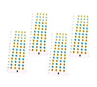 CVUTOVO 4 Sheets Ukulele Scale Sticker Note Sticker for Beginner Fretboard Labels Guitar Practicing Tool for Ukulele Learning