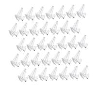 CVUTOVO 40pcs Acrylic Guitar Pick Display Stand Triangle Holder 3.6cm High Guitar Plectrum Storage Rack for Music Players and Collectors