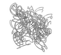 CVUTOVO 40pcs Quail Cage Hooks Fixed Pet Cage Hooks 3.5cm Steel Wire for Poultry Farming Equipment