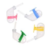CVUTOVO 4pcs Anti-leakage Waterer Plastic 60ml Hamster Water Bottles Easy Breeding Quiet Design for Hamster Cage Use Random Color Random Style