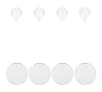 CVUTOVO 4pcs Betta Fish Training Mirror Floating Ball Design Acrylic Double-sided Aquarium Decor for Fish Tank Home Decoration