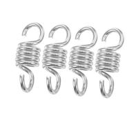 CVUTOVO 4pcs Heavy Duty Hammock Chair Spring Suspension Hangers for Porch Swings Punching Bags Gym Use Robust Build for Secure Support Elegant Design for Outdoor Relaxation