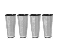 CVUTOVO 4pcs Horse Leg Protectors: Breathable Fly Boots - Ventilated Mesh Leg Wraps - UV Protective Horse Sleeves for Summer Trail Riding Grey