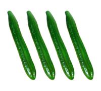 CVUTOVO 4pcs Lifelike Simulated Cucumber Models Foam Artificial Vegetables Decorative Kitchen Home Display Props for Photography and Party Decor