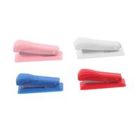 CVUTOVO 4pcs Miniature Stapler Model for Doll House Stationery Realistic Tiny Office Stapler Accessories in Pink White Blue Red Detailed Craft Props for Dollhouse Decoration and Miniature