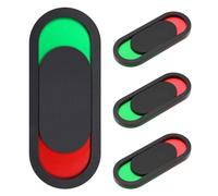 CVUTOVO 4pcs Sliding Door Indicator Signs for Restroom Doors, Acrylic Material with Status Switchable Feature, Convenient Privacy Identification for Hotels, Restaurants, Offices