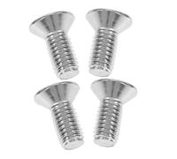 CVUTOVO 4pcs Stainless Steel Flat Head Rotor Screws for Rear Brake Disks Automotive Brake Hardware