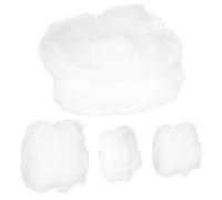 CVUTOVO 4pcs Wedding Decorative Hanging Ornaments Fake Cotton Clouds Set, 3d Hollow Cloud Ceiling Decor for Photography Props Party Supplies, 2pcs 25x20x20cm + 2pcs 35x30x30cm