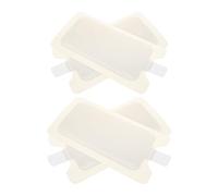 CVUTOVO 4pcs White Monopolar Negative Electrode Sheets for Beauty Device Grounding, Burrfree Rounded Plastic Pads Exceptional Conductivity, Suitable for Sensitive Skin Use at Home or Salon