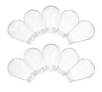 CVUTOVO 50pcs Light Bulb Cover Plastic Round Lamp Bulb Protector Cover for E27 Bases, String Lights, Wedding and Café Decoration