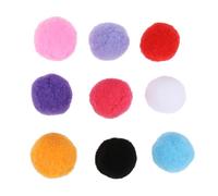 CVUTOVO 50pcs Plush Balls Fluffy Pom Poms for Diy Crafts Decorations Cat Toys Indoor Cats