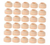 CVUTOVO 50pcs Wooden Doll Pin Stand Bases Stable Peg Supports for DIY Art Painting Craft Accessories