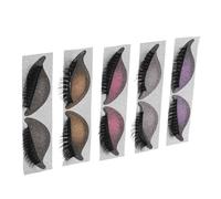CVUTOVO 5Pairs Eye Makeup Decal Lazy Eye Makeup Sticker and False Eyelash Party Touchups Secure Hold Quick Application PVC