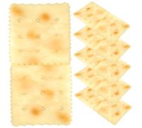 CVUTOVO 5Pcs Artificial Soda Biscuits Model Realistic Fake Biscuit for Home Decoration Photography Props Teaching Tools and Cost Display Accessory