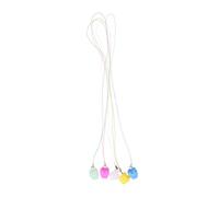 CVUTOVO 5Pcs Baby Teeth Storage Box with Necklace Case, White PP Material Organizer for Milk Teeth Keepsake, Gift for Kids Birthday or Christmas