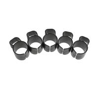 CVUTOVO 5pcs Black Audio Cable Clip - 35mm Microphone Stand Fixed Clamps - Audio Cable Fastener Clip - Plastic Wire Management Clamps for Desk Stage