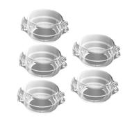 CVUTOVO 5pcs Childproof Gas Stove Knob Covers Oven Knob Safety Guards with Traceless Adhesive Prevents Accidents from Burns and Gas Leaks Easy to Install Protection for Kitchen Cookers