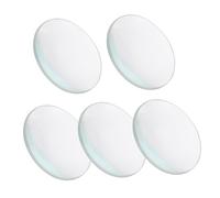 CVUTOVO 5pcs Optical Lens Convex Polished Clear Lab Optically Converging Lens Lenses Science Magnified Lenses for Science Focal Optical Glass Lens DIY Telescope Lenses Optical Glass