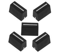 CVUTOVO 5pcs Replacement Fader Slider Knobs with Inner for Dj Mixer Console Straight Slide Shaft Caps for Audio Equipment and Sound Console Controls