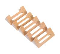 CVUTOVO 5Pcs Sanxian Bridge Replacement Hollow Bamboo Handmade for Musicians Traditional Chinese Instrument