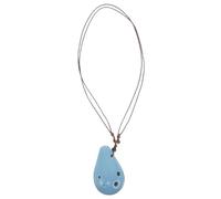 CVUTOVO 6 Holes Ceramic Ocarina for Beginners Alto Scale Ocarina Musical Instrument Chinese Wind Flute for Boys and Girls and Boy Girl Learning Music