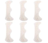 CVUTOVO 6 Sheets Temporary Face Tattoos Glitter Face Stickers Gold Star Waterproof 6 Sheets for Cosplay and Festival