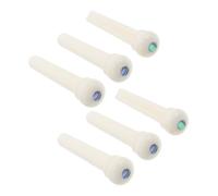 CVUTOVO 6pcs Acoustic Guitar Bridge Pins with Shell Inlay Lightweight Replacement Pegs for Easy Installation Folk Guitars Accessories