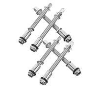 CVUTOVO 6pcs Drum Set Hardware Screws with Rubber Gaskets Jazz Snare Drum Tension Rods Percussion Accessories