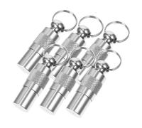 CVUTOVO 6pcs Pet Id Tags for Dogs and Cats Anti-Rust Aluminum Name and Address Collar Tags with Hanging Rings Prevent Lost for Puppies Kittens and Pets