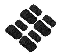 CVUTOVO 8pcs Black Pushchair Wheel Covers for Stroller Wheels Water Resistant and Break Resistant to Keep Your House Clean When Bringing The Stroller