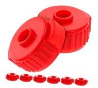 CVUTOVO 8pcs Red Plastic Drum Cymbal Quick Release Nuts Firm Grip, Practical Drum Parts for Easy Installation and Removal, Suitable for Crash Cymbal and Hi-hat Stands