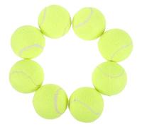 CVUTOVO 8pcs Tennis Balls for Outdoor Training and Pet Dog Playing Bite Resistant Rubber Practice Balls for Beginners and Professionals Fun Interactive to Strengthen Owner