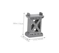 CVUTOVO 8pcs Train Bridge Pier Accessories Stable Railway Track Supports Model Compatible with Major Brands for DIY Scenic Layouts and Enhanced Play Stability