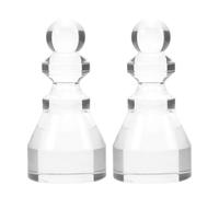 CVUTOVO Acrylic Roulette Win Marker 2Pcs Sturdy Chips for Poker Table Game Accessories Reusable Design for Spinning Wheel Play