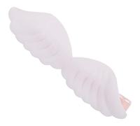 CVUTOVO Adjustable White Angel Wing Pet Collar with Butterfly Bow Tie, Decorative Small Dog and Cat Neck Accessory for Outdoor Use, Cute Party Collar for Puppies and Kittens