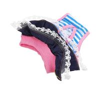 CVUTOVO Adorable Female Dog Diapers Reusable Underwear for Period Daily Use Protective Nappies for Home Furnishings Comfortable Fit for All Machine Washable